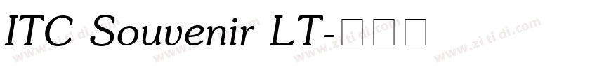 ITC Souvenir LT字体转换